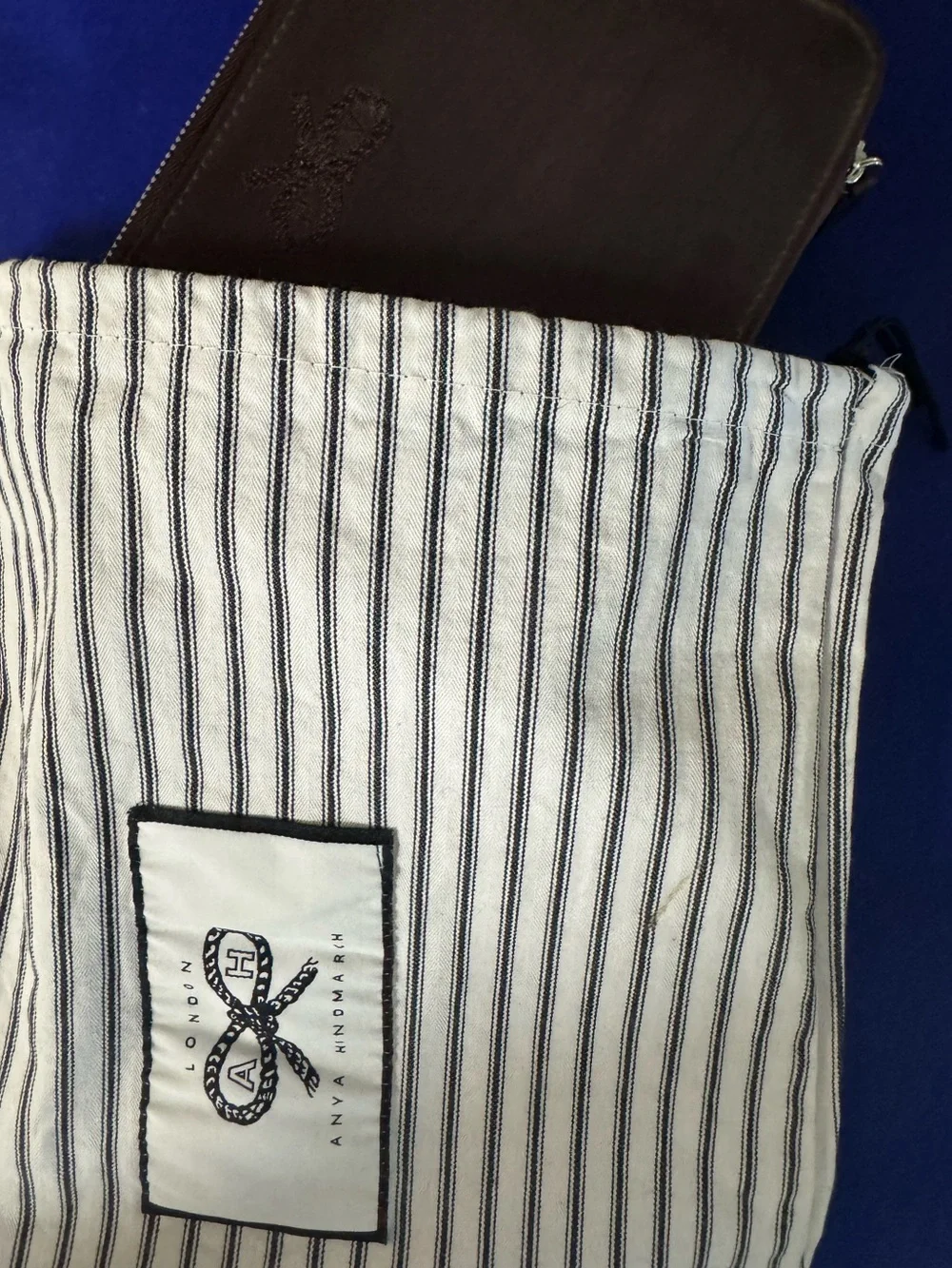 Anya Hindmarch 💯% Authentic Vintage make-up/toiletries case w/dust bag RARE find
